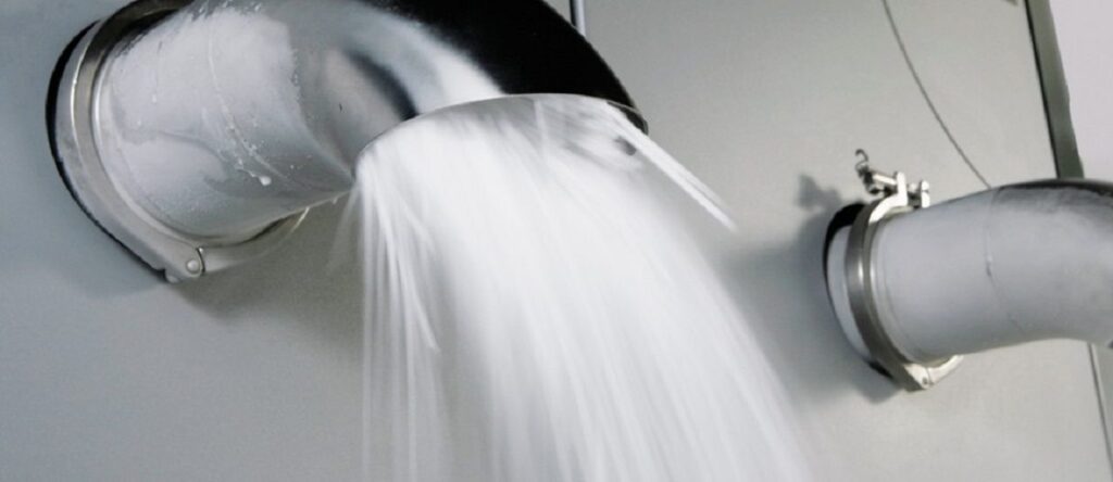 droogijs productie van 3mm pellets